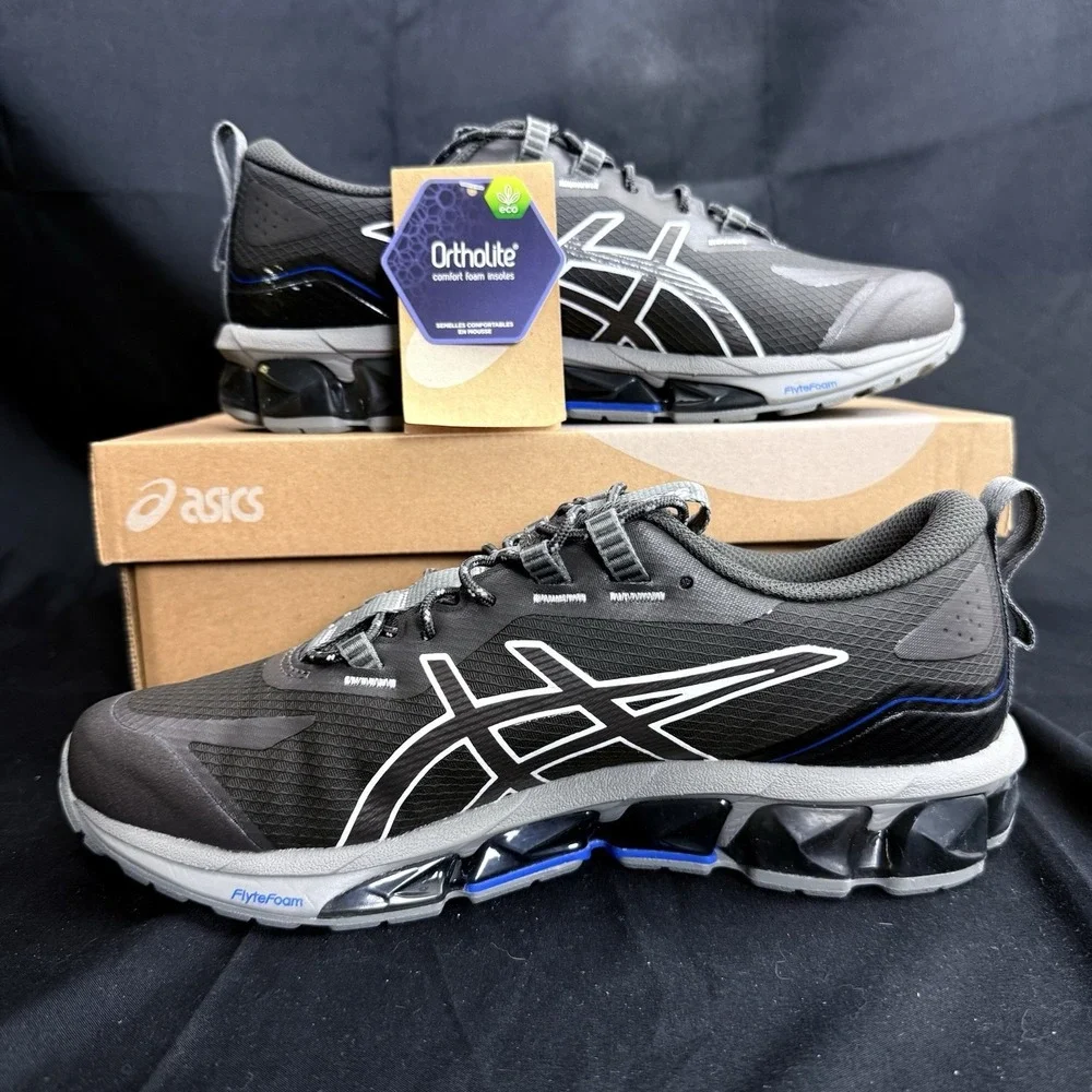 Asics Gel-Quantum 360 VII Running Shoes Grey Blue 1201A881-251 Men's Size 7.5